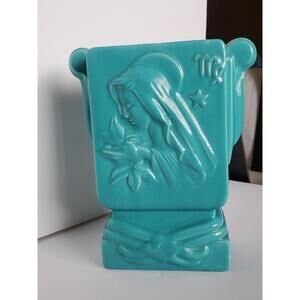 VTG METLOX Poppytrail Romanelli Zodiac 8" VIRGO Vase 1930s 1804-6 Art Deco RARE